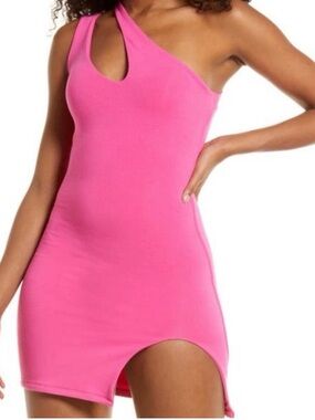 naked wardrobe The NW Cut Out for You Mini Dress - Pink Size M